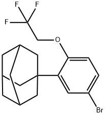 2-金刚烷-4-溴-1-(2,2,2-三氟乙氧基)苯, 929000-50-0, 结构式