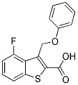 4-氟-3-(苯氧基甲基)-1-苯并噻吩-2-羧酸, 929974-17-4, 结构式