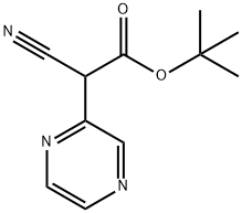 2-氰基-2-(吡嗪-2-基)乙酸叔丁酯, 930395-88-3, 结构式