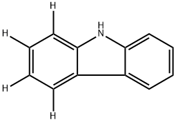 9H-咔唑-1,2,3,4-D4, 935425-39-1, 结构式