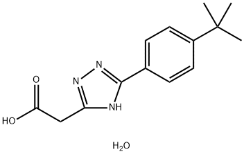 5-(4-(1,1-二甲基乙基)苯基)-1H-1,2,4-三氮唑-3-乙酸, 935553-85-8, 結(jié)構(gòu)式