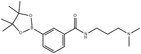 3-(3-(DIMETHYLAMINO)PROPYLCARBAMOYL)PHENYLBORO<i></i>NIC ACID, PINACOL ESTER, 936250-16-7, 结构式