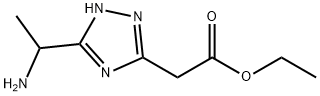 5-(1-氨基乙基)-1H-1,2,4-三氮唑-3-乙酸乙酯, 936940-52-2, 結(jié)構(gòu)式