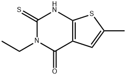 3-乙基-6-甲基-2-硫代-2,3-二氢噻吩并[2,3-D]嘧啶-4(1H)-酮, 937598-12-4, 结构式