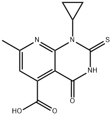 1-环丙基-7-甲基-4-氧代-2-硫代-1,2,3,4-四氢吡啶并[2,3-D]嘧啶-5-羧酸, 937599-76-3, 结构式