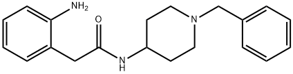 2-(2-氨基苯基)-N-(1-苯甲基哌啶-4-基)醋胺石, 943188-27-0, 结构式