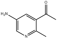 1-(5-氨基-2-甲基吡啶-3-基)乙烷-1-酮, 943641-21-2, 结构式