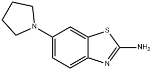 2-氨基-6-(1-吡咯烷基)苯并噻唑, 944887-42-7, 结构式