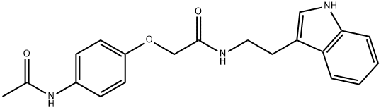 N-(2-(1H-吲哚-3-基)乙基)-2-(4-乙酰氨基苯氧基)乙酰胺, 946386-53-4, 结构式