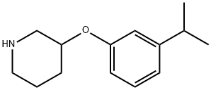 3-(3-异丙基苯氧基)哌啶, 946714-41-6, 结构式