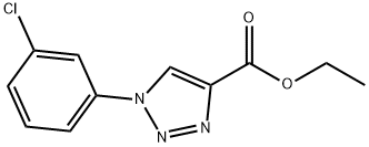 1-(3-氯苯基)-1H-[1,2,4]三氮唑-3-甲酸乙酯, 950271-98-4, 結(jié)構(gòu)式
