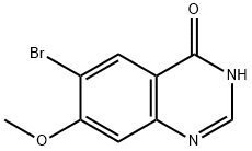 6-溴-7-甲氧基-4(3H)-喹唑啉酮, 950577-05-6, 结构式