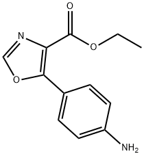 5-(4-氨基苯基)恶唑-4-羧酸乙酯, 950603-70-0, 结构式