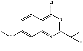4-氯-7-甲氧基-2-(三氟甲基)喹唑啉, 951904-99-7, 结构式