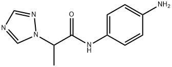N-(4-氨基苯基)-2-(1H-1,2,4-三唑-1-基)丙酰胺, 953746-83-3, 结构式