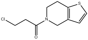 3-氯-1-{4H,5H,6H,7H-噻吩并[3,2-C]吡啶-5-基}丙烷-1-酮, 953757-10-3, 结构式