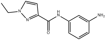 N-(3-氨基苯基)-1-乙基-1H-吡唑-3-甲酰胺, 957512-49-1, 结构式