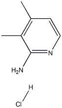 3,4-二甲基吡啶-2-胺盐酸盐, 873-27-8, 结构式