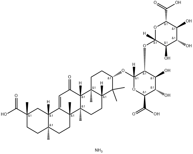 18Α-甘草酸銨鹽, 80287-34-9, 結(jié)構(gòu)式
