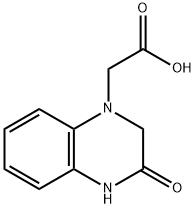 1-羧甲基-1,2,3,4-四氢喹喔啉-3-酮, 80310-02-7, 结构式