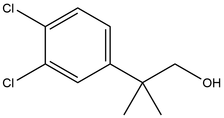 2-(3,4-dichlorophenyl)-2-methylpropan-1-ol, 80854-13-3, 結(jié)構(gòu)式