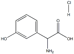 RS-3-羟基苯甘氨酸盐酸盐, 81017-73-4, 结构式