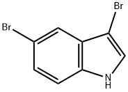 3,5-二溴吲哚, 81387-89-5, 结构式