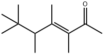 (E)-3,4,5,6,6-五甲基-3-庚烯-2-酮, 81786-74-5, 结构式