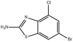 2-氨基-4-氯-6-溴苯并噻唑, 81822-77-7, 结构式