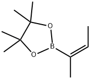 反式-2-丁烯-2-硼酸频哪醇酯, 91890-02-7, 结构式