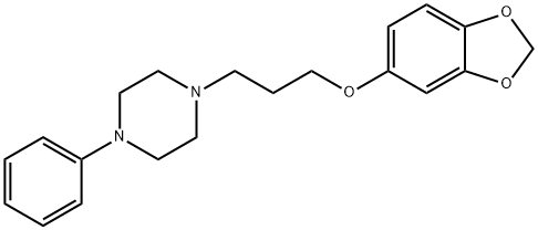 1-[3-(3,4-METHYLENEDIOXYPHENOXY)PROPYL]-4-PHENYL-PIPERAZINE MALEATE, 82900-57-0, 结构式