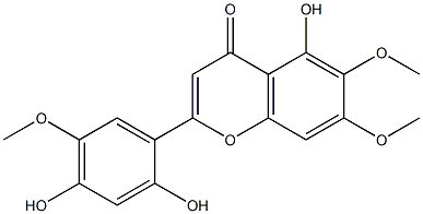 茵陈黄酮, 83162-82-7, 结构式