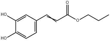 (E)-3-(3,4-二羟基苯基)丙烯酸丙酯, 83504-42-1, 结构式
