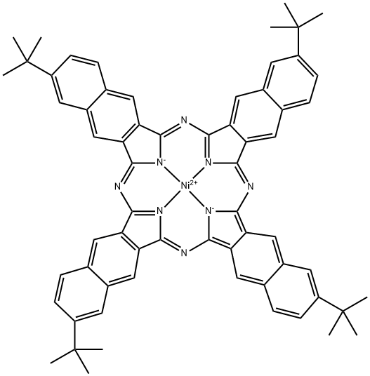 2,11,20,29-四叔丁酯-2,3-萘酞菁鎳, 83607-84-5, 結(jié)構(gòu)式