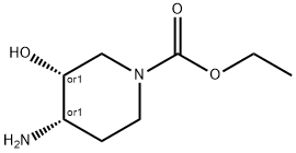 ethyl cis-4-amino-3-hydroxypiperidine-1-carboxylate, 84100-53-8, 結(jié)構(gòu)式