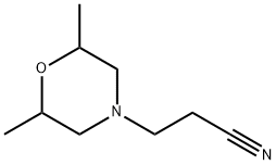 3-(2,6-顺式2,6-二甲基吗啉-4-基)丙腈, 84145-73-3, 结构式