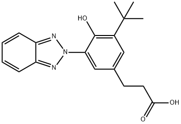 3-(2-苯并三氮唑基)-4-羥基-5-叔丁基苯丙酸, 84268-36-0, 結(jié)構(gòu)式