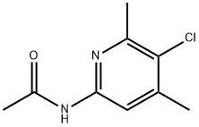 N-(5-氯-4,6-二甲基吡啶-2-基)乙酰胺, 84369-60-8, 结构式