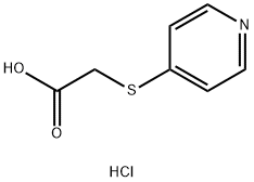 4-吡啶硫代乙酸盐酸盐, 84468-14-4, 结构式