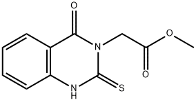 2-(4-氧代-2-硫烷基-3,4-二氢喹唑啉-3-基)乙酸甲酯, 85716-94-5, 结构式