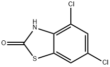 4,6-二氯-2(3H)苯并噻唑酮, 87553-88-6, 结构式