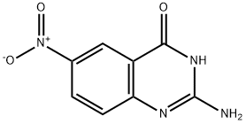 2-氨基-6-硝基-4(3H)喹唑啉酮, 87597-83-9, 结构式