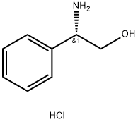 (S)-2-氨基-2-苯基乙醇盐酸盐, 88026-82-8, 结构式