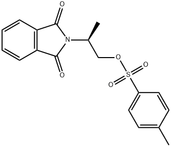 (S)-2-(1,3-二氧代异吲哚啉-2-基)丙基4-甲基苯磺酸盐, 88722-24-1, 结构式