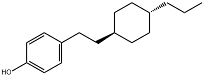 反式-4-[2-(4-丙基环己基)乙基]苯酚, 89450-47-5, 结构式