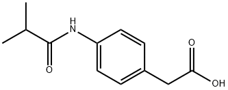 2-(4-异丁酰氨基苯基)乙酸, 89625-66-1, 结构式
