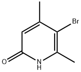 5-溴-4,6-二甲基吡啶-2(1H)-酮, 89694-55-3, 结构式