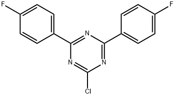 2-氯-4,6-双(4-氟苯基)-1,3,5-三嗪, 804548-71-8, 结构式