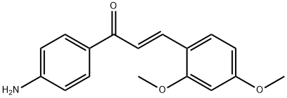 (E)-1-(4-氨基苯基)-3-(2,4-二甲氧苯基)丙-2-烯-1-酮, 807642-56-4, 结构式