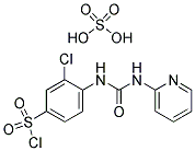 2-(3-(2-氯-4-(氯磺酰基)苯基)脲基)吡啶-1-硫酸氢盐, 820245-41-8, 结构式